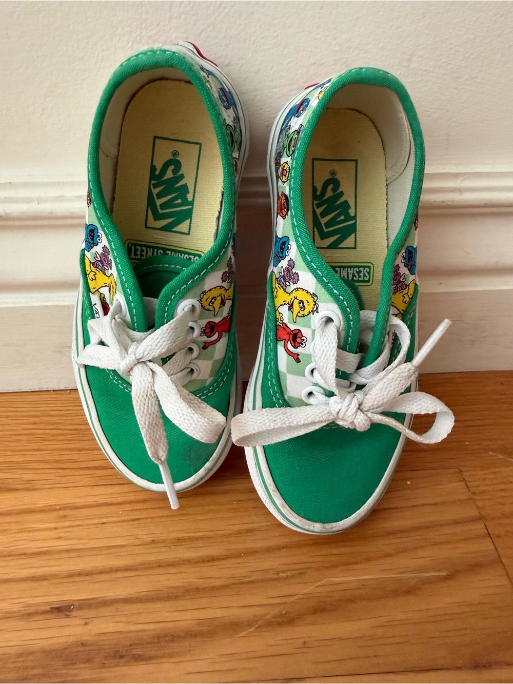 Vans Green Sesame Street Kids Canvas Sneakers